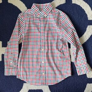 Vineyard Vines Boys On The Go performance Plaid Button-Down
